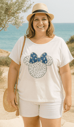 T-shirt Minnie Strass & Jean - Mam’s Ailes