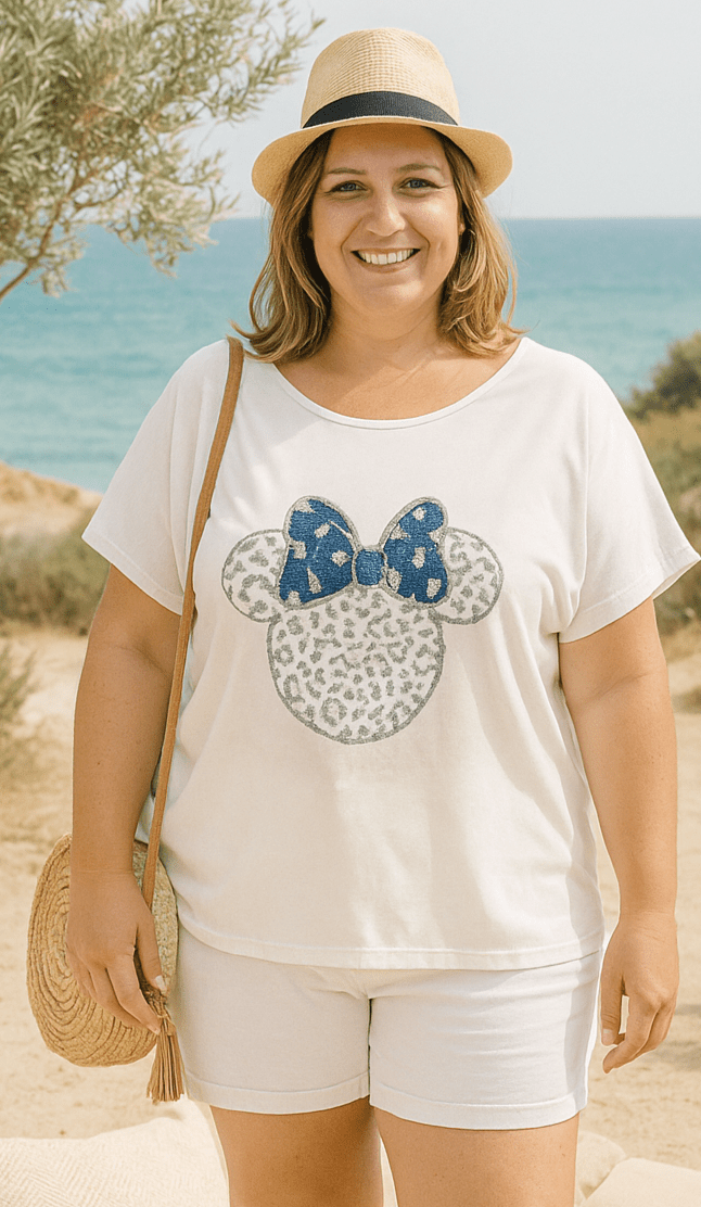 T-shirt Minnie Strass & Jean - Mam’s Ailes