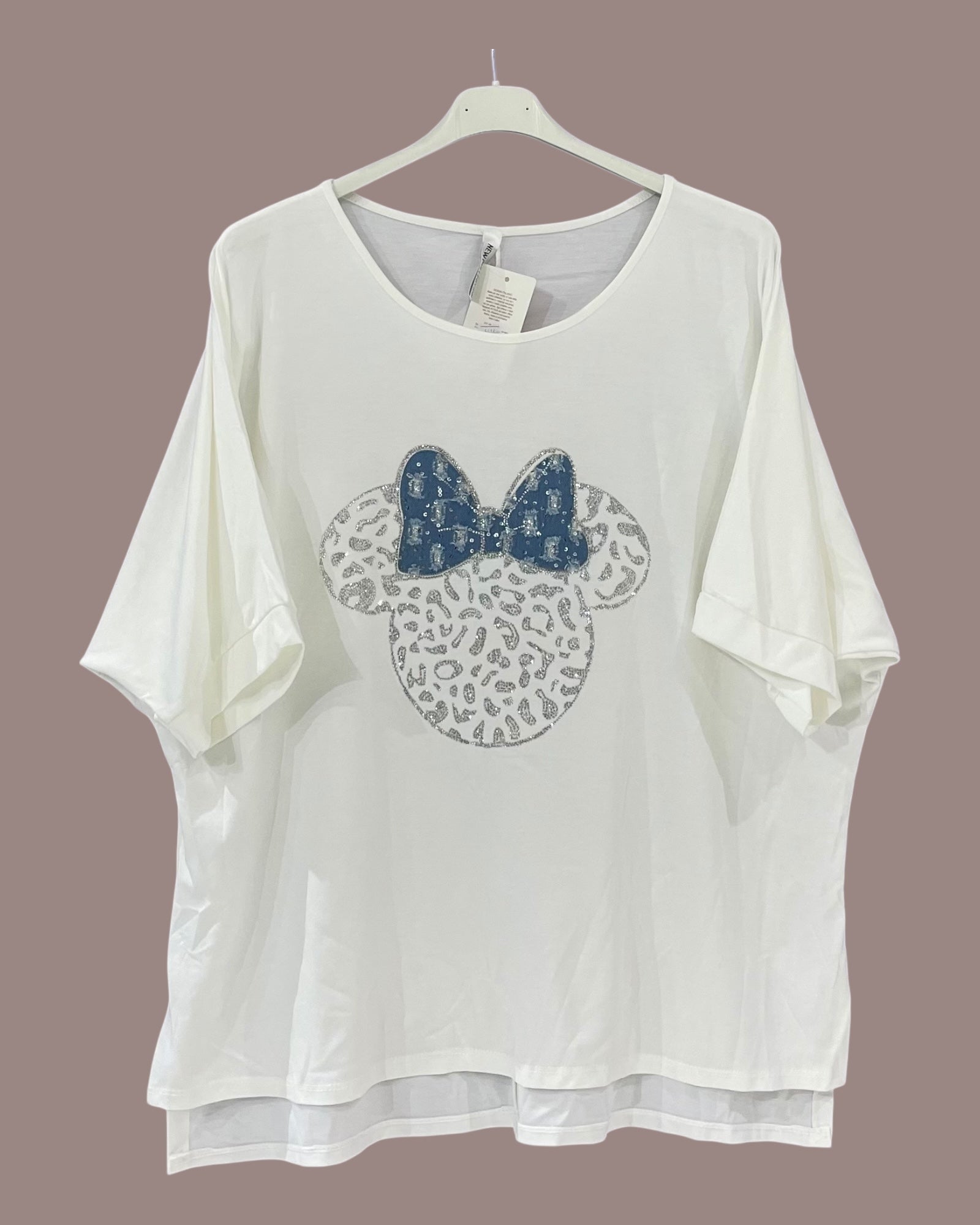 T-shirt Minnie Strass & Jean - Mam’s Ailes