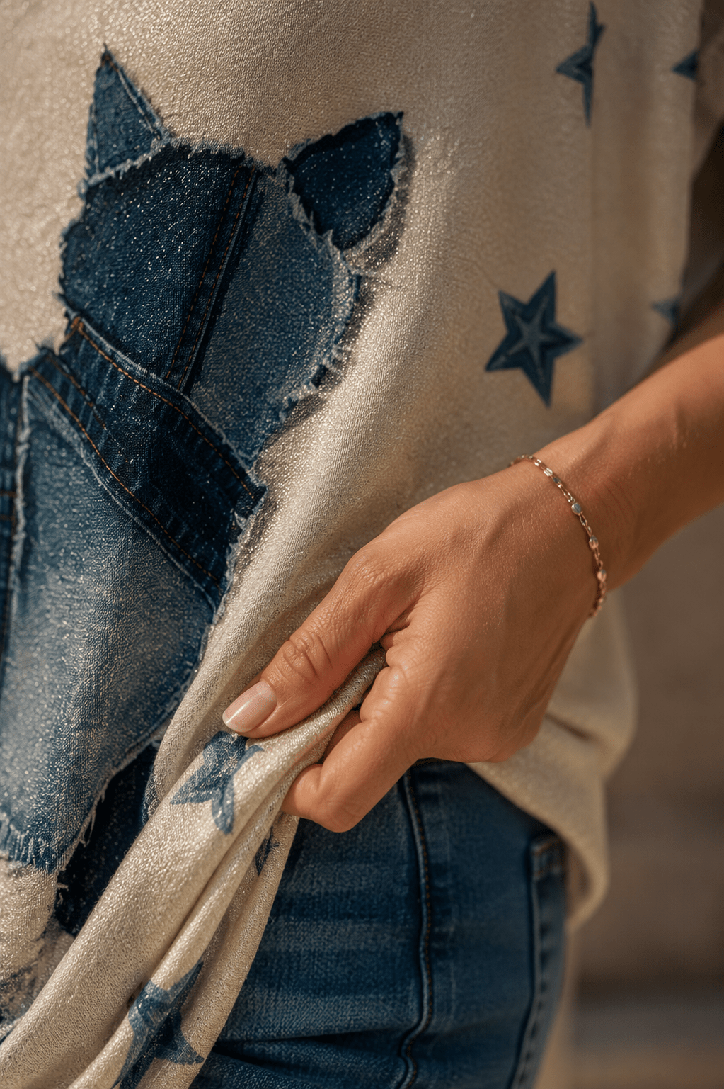 Tee - shirt Bowie - Chat Denim - Mam’s Ailes