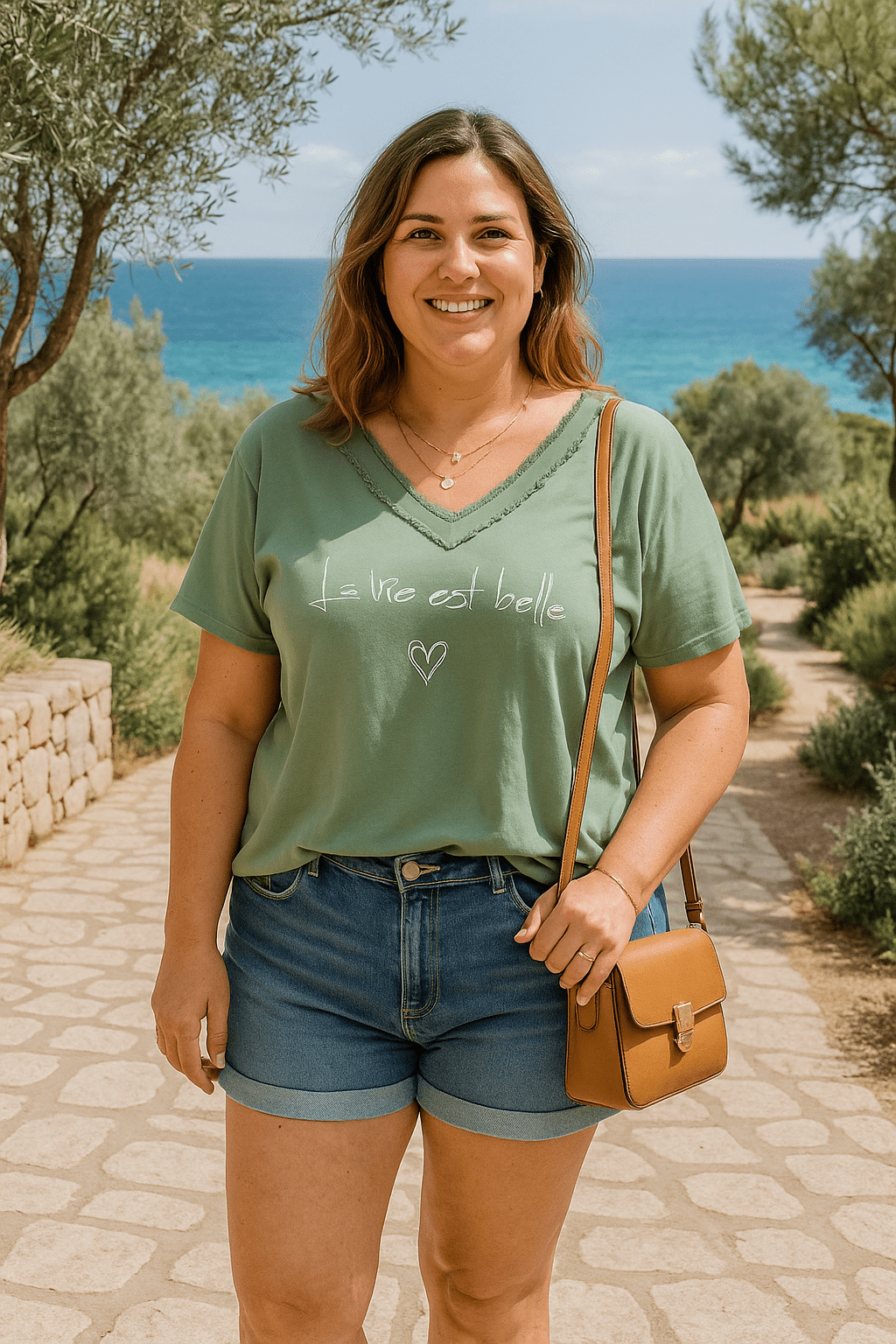 Tee shirt La vie est belle - Mam’s Ailes