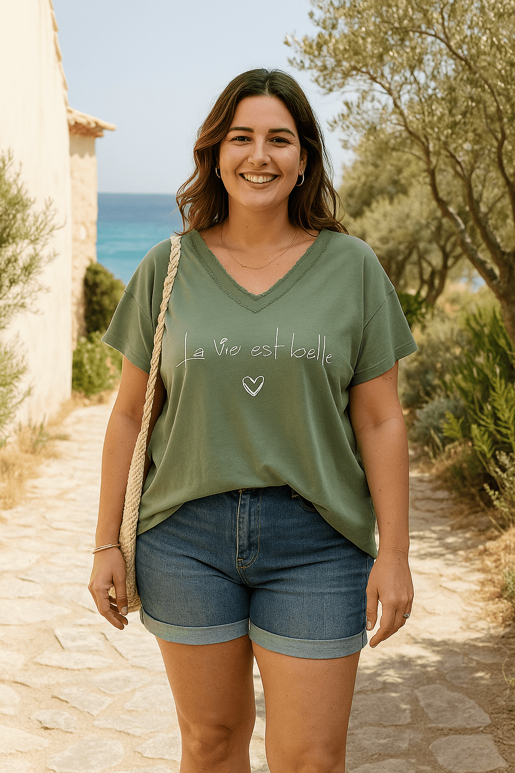 Tee shirt La vie est belle - Mam’s Ailes