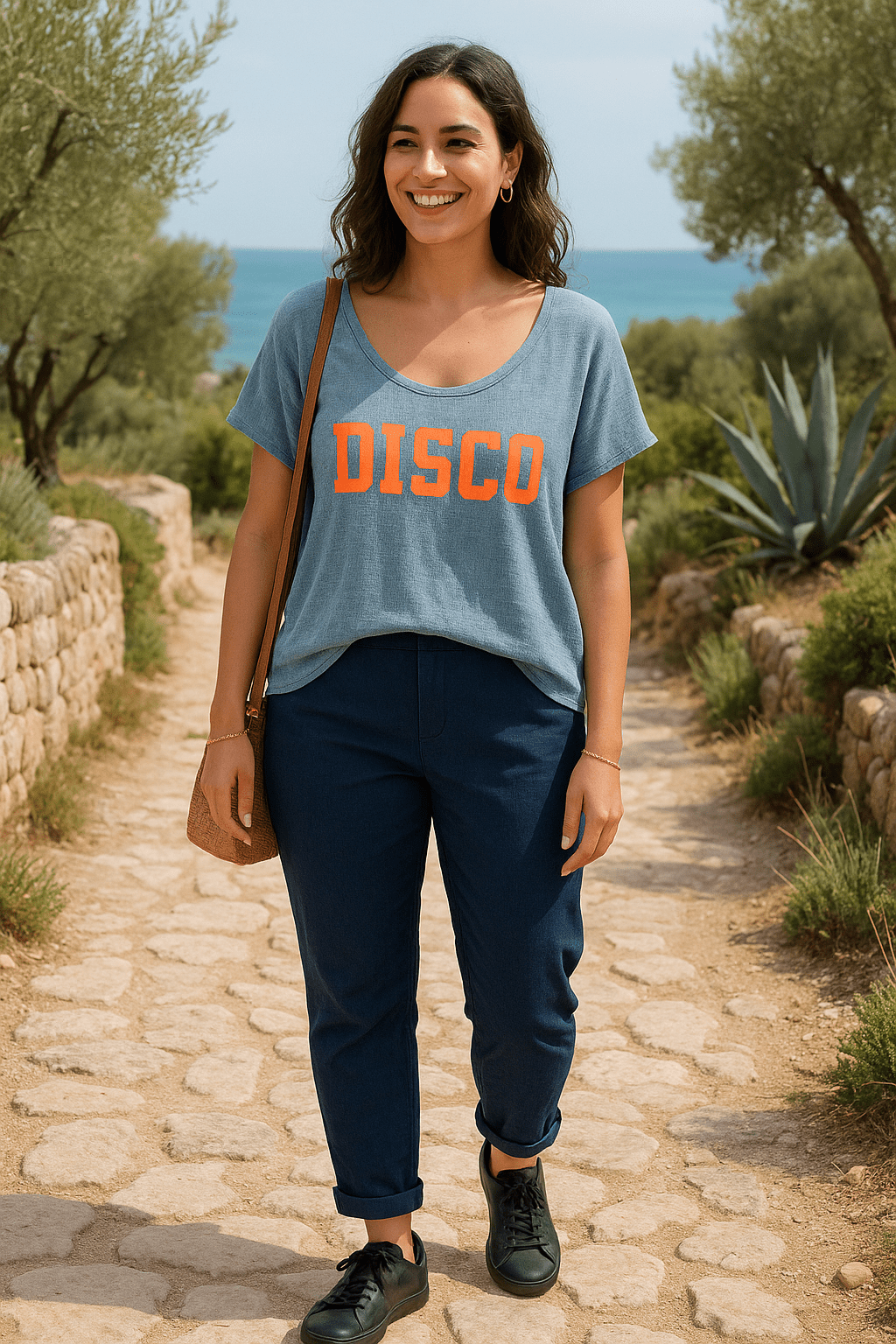 Tee - shirt oversize "DISCO" – Confort & Style bohème - Mam’s Ailes