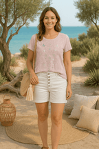 Tee - shirt "Star" Rose Poudré - Mam’s Ailes
