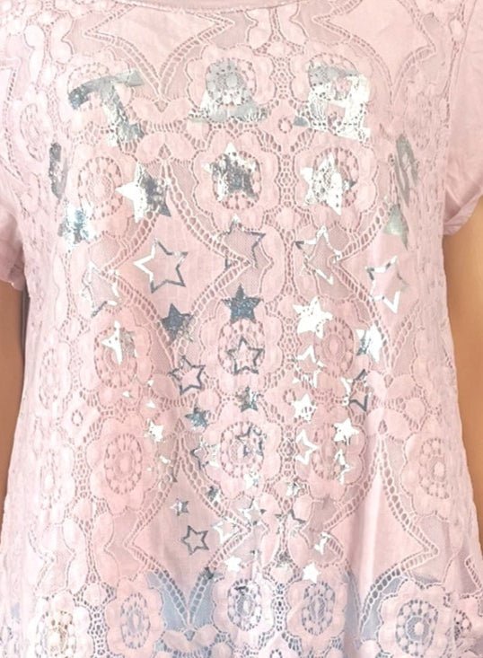 Tee - shirt "Star" Rose Poudré - Mam’s Ailes