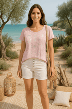 Tee - shirt "Star" Rose Poudré - Mam’s Ailes