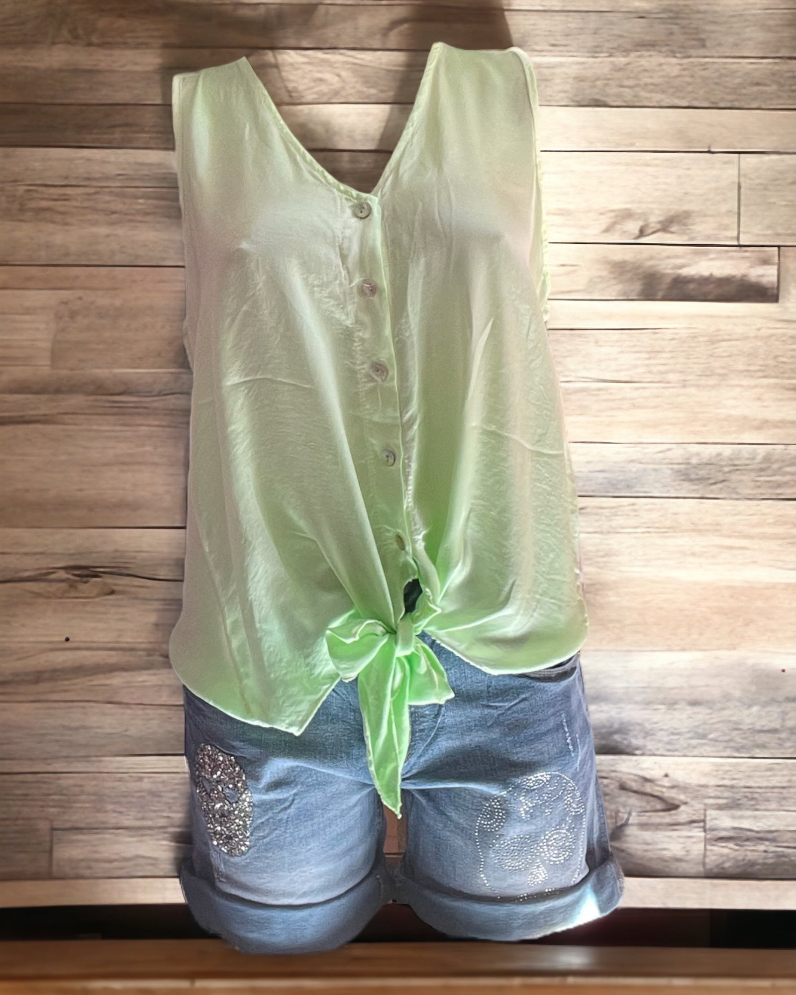 Top Fluo Sans Manche – Audace & Énergie - Mam’s Ailes