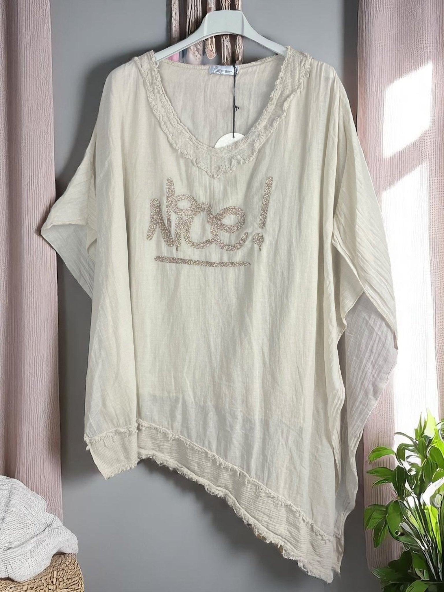 Tunique asymétrique "Nice Vibe - Mam’s Ailes