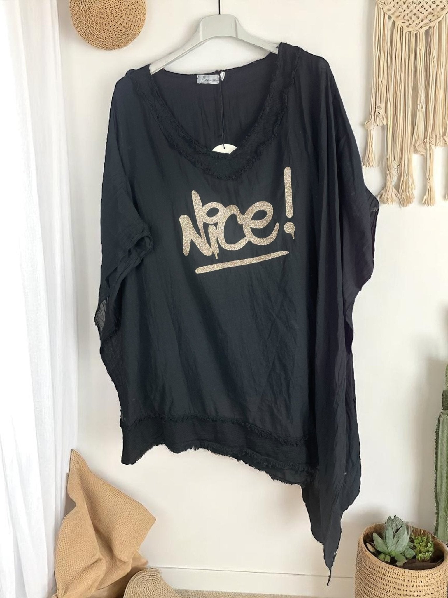 Tunique asymétrique "Nice Vibe - Mam’s Ailes