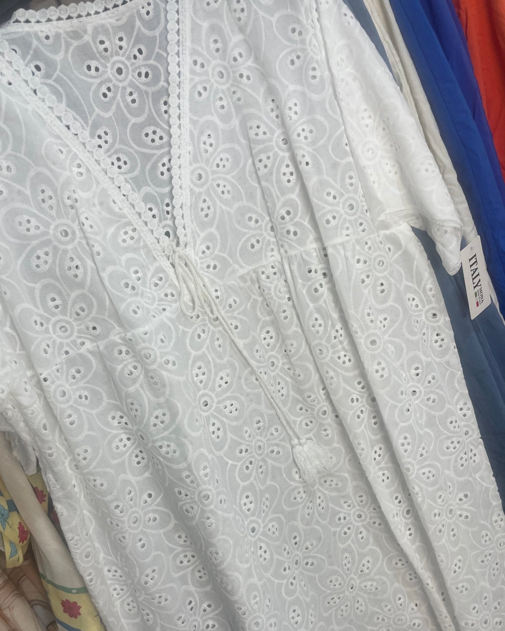 Tunique Bohème Broderie Anglaise — 36 - 46 - Mam’s Ailes