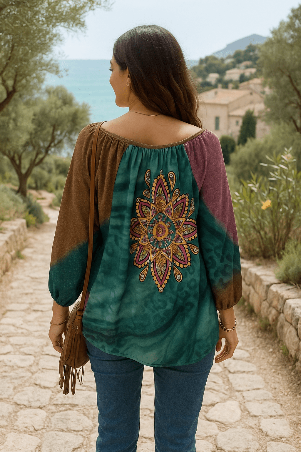 Tunique dégradée avec motif mandala - Mam’s Ailes