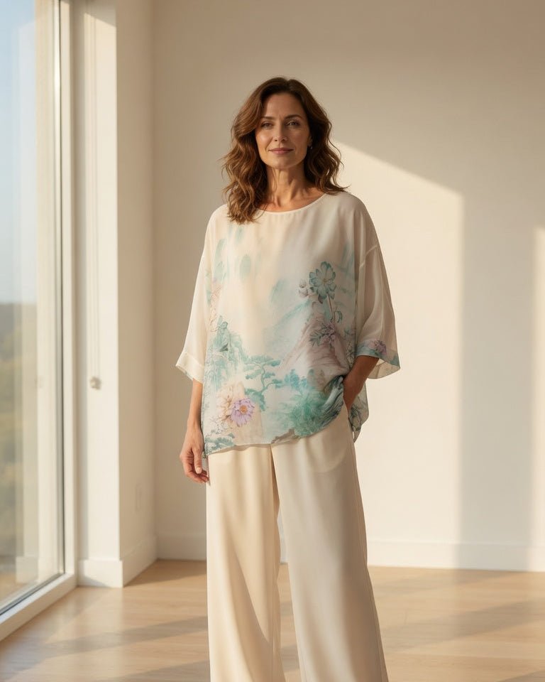 Tunique Fluide Pastel Doublée - Du 36 au 48 - Mam’s AilesBleu