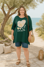 Tunique longue "Love You" – Douceur & Style - Mam’s Ailes