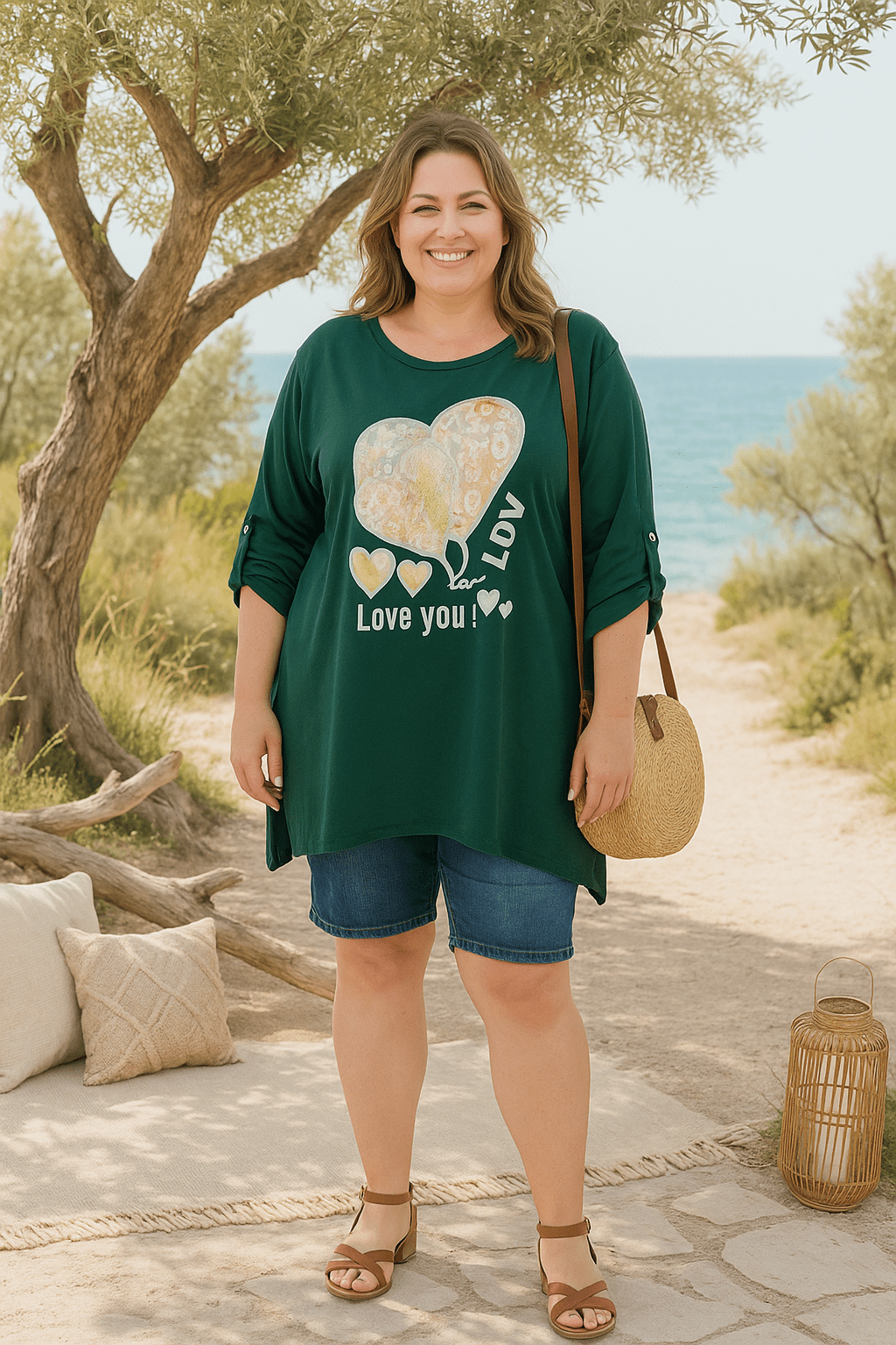 Tunique longue "Love You" – Douceur & Style - Mam’s Ailes