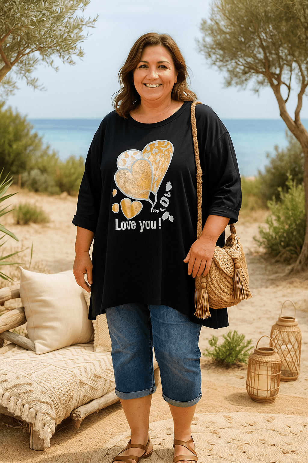 Tunique longue "Love You" – Douceur & Style - Mam’s Ailes