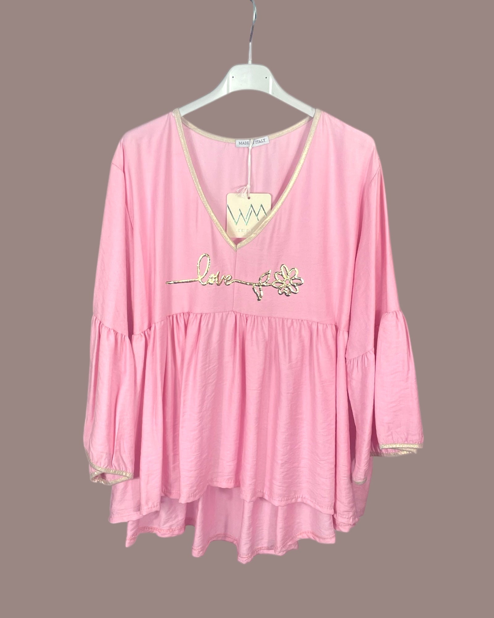 Tunique Rose “Love” – Douceur & Féminité - Mam’s Ailes
