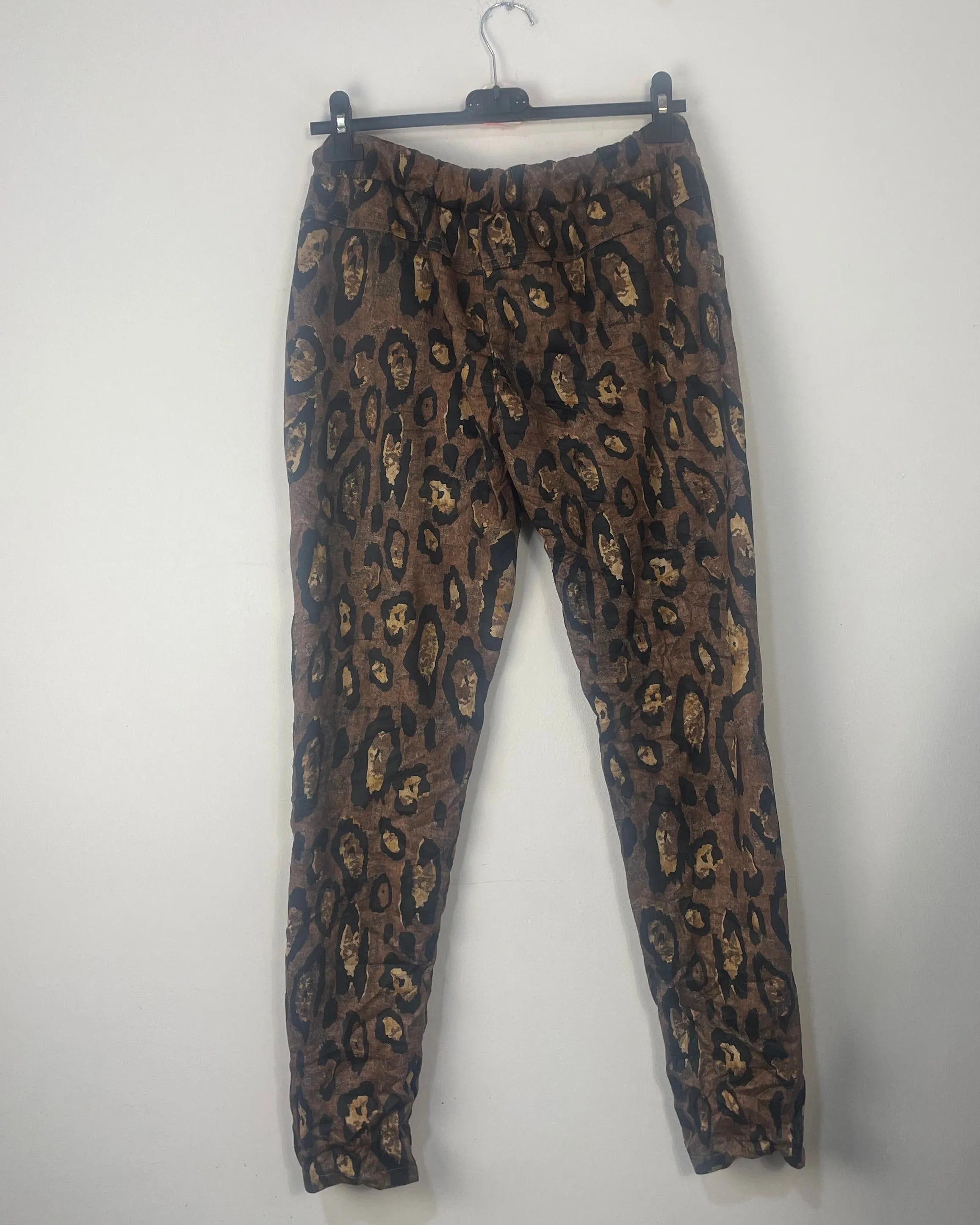 pantalon imprimé léopard confortable