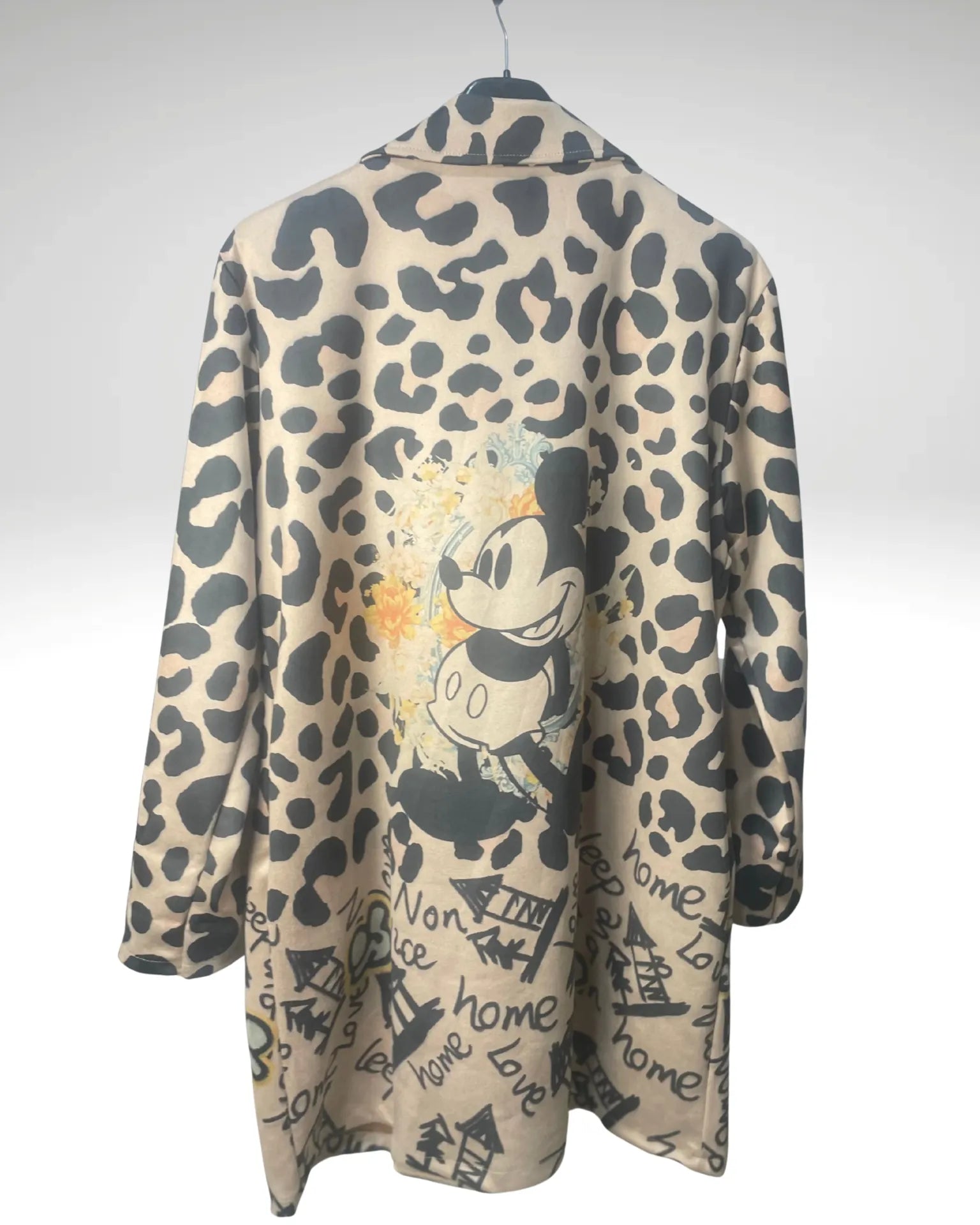 Manteau coupe droite 89 cm femme vue de dos