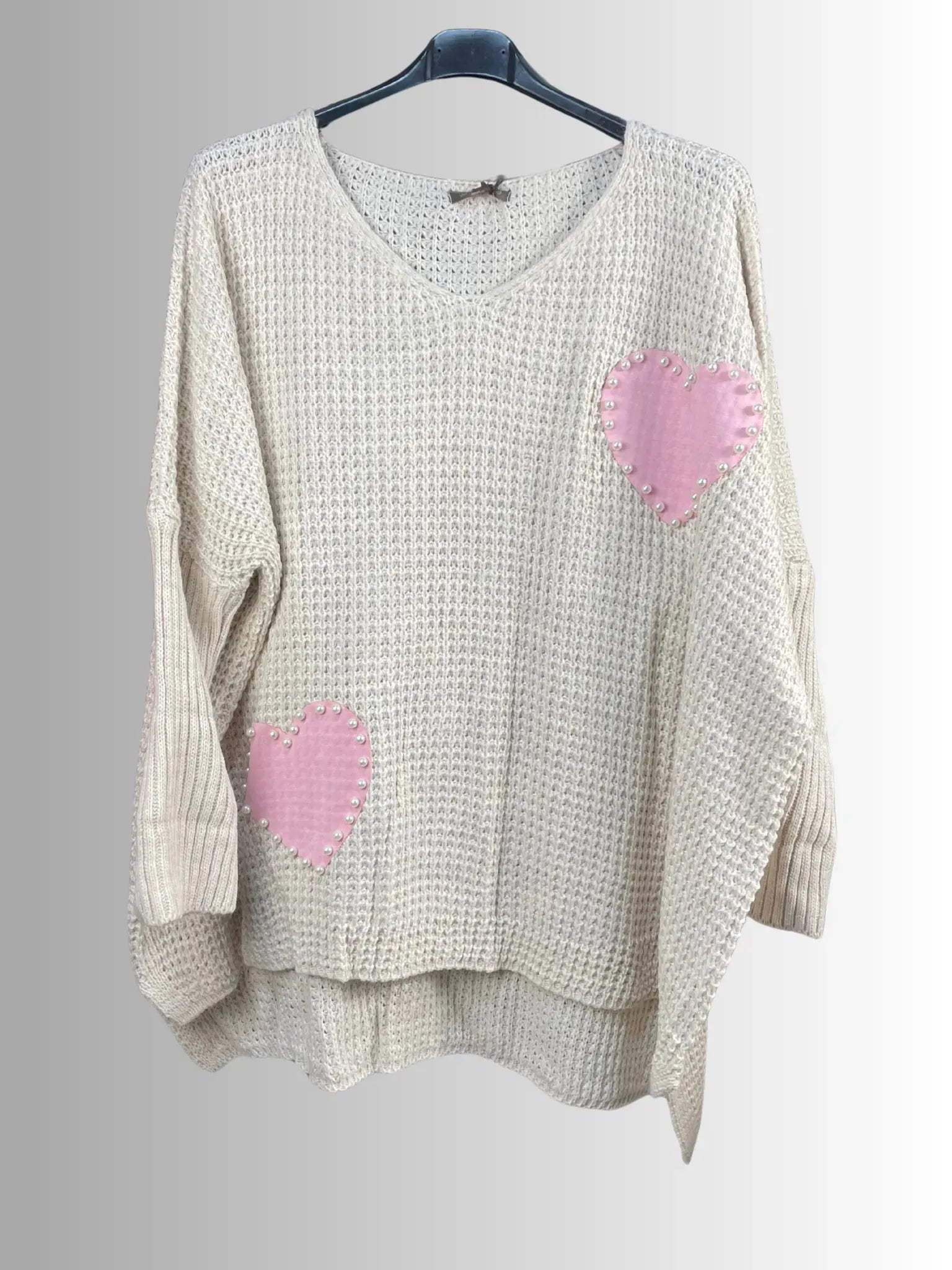 Pull “Love Pearls” – Douceur & Cœur ❤️