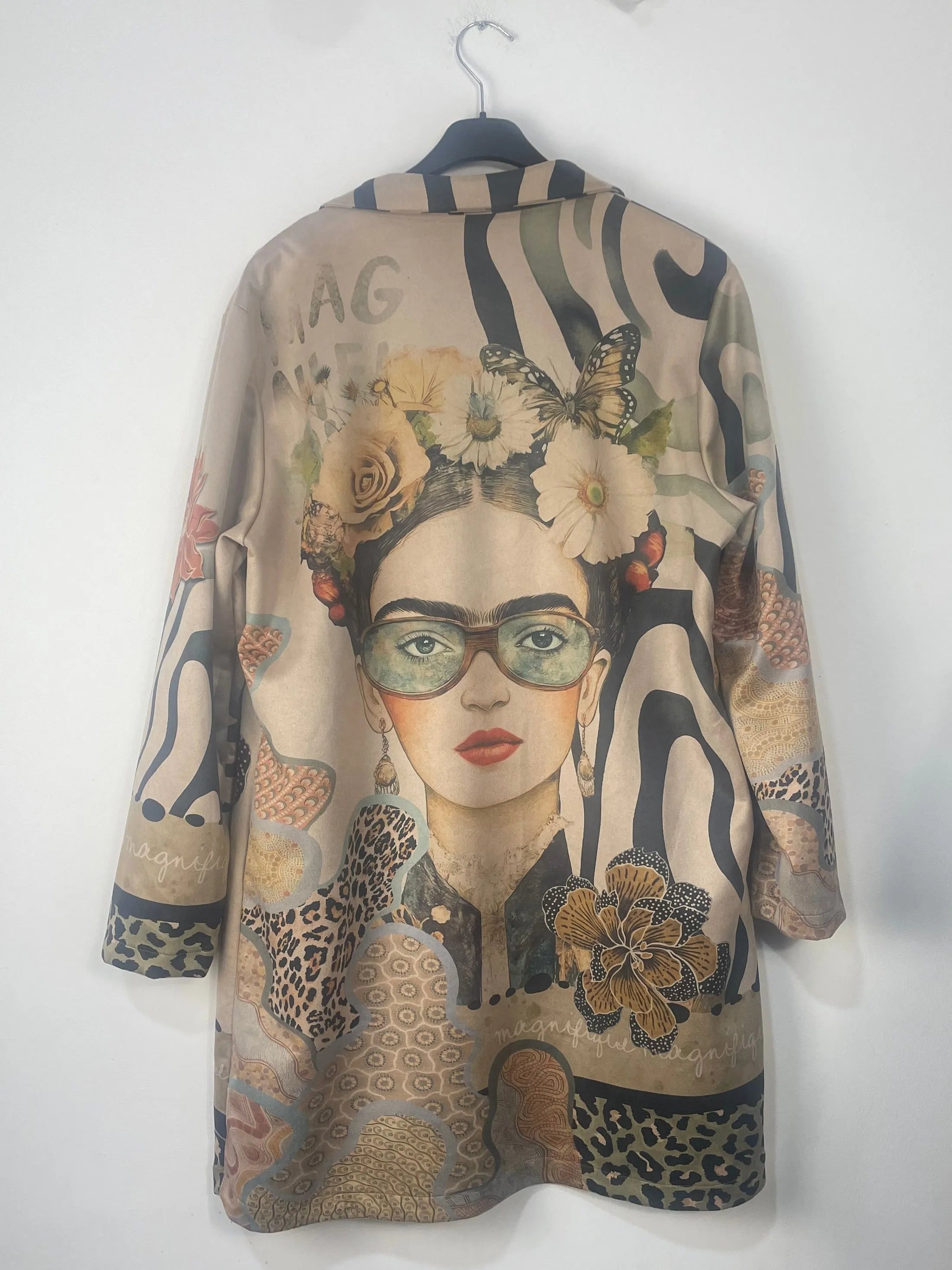 Trench Frida Kahlo dos imprimé artistique