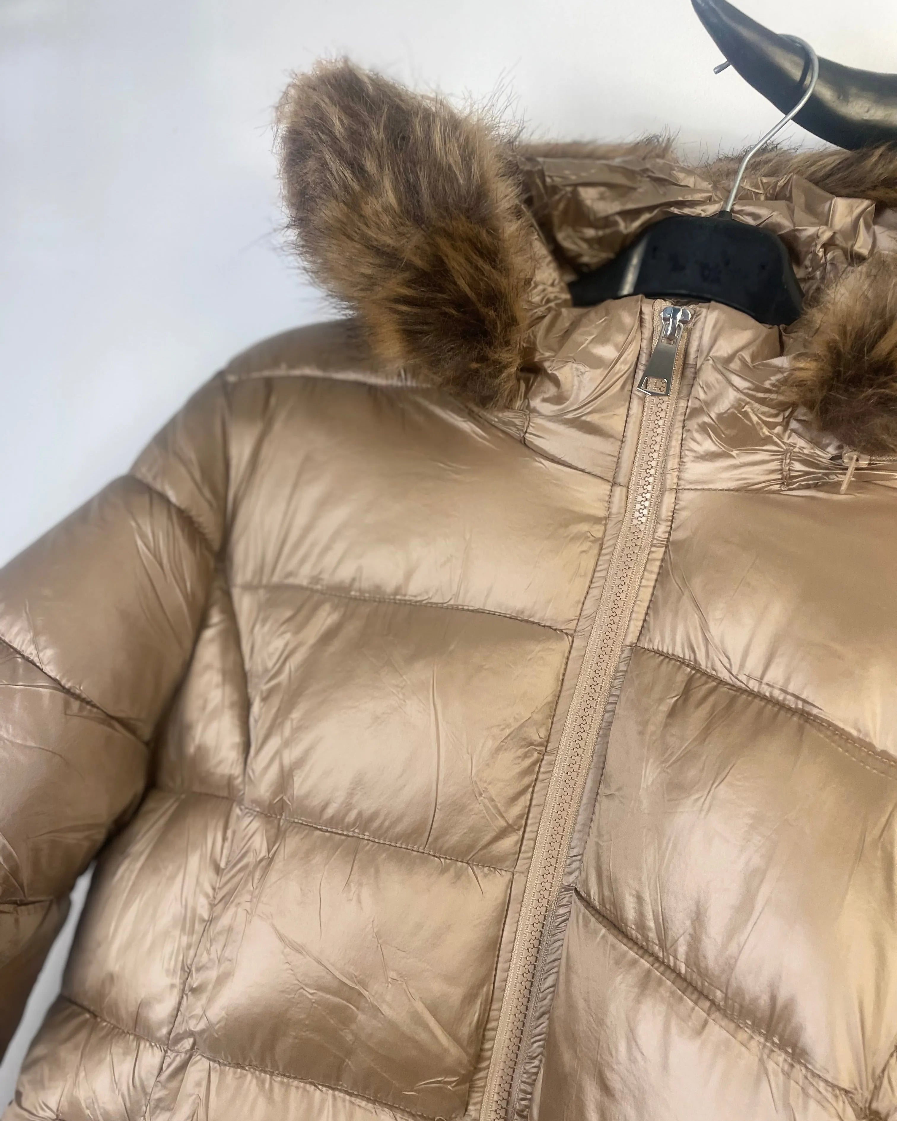 Fermeture zippée doudoune champagne femme Mam’s Ailes