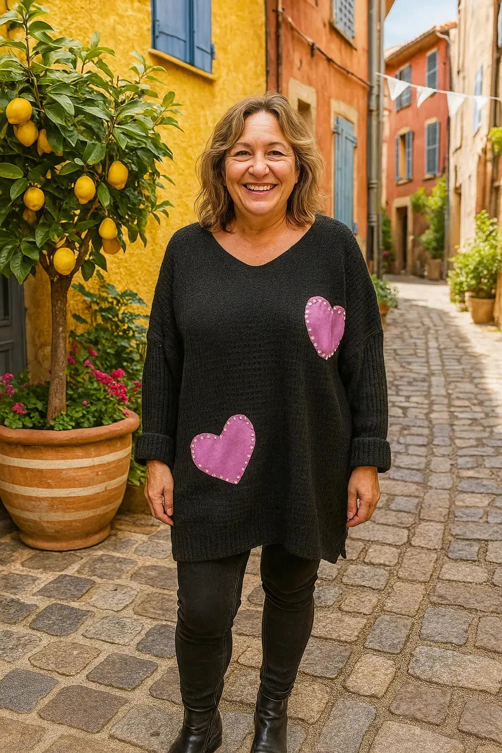 Pull “Love Pearls” – Douceur & Cœur ❤️