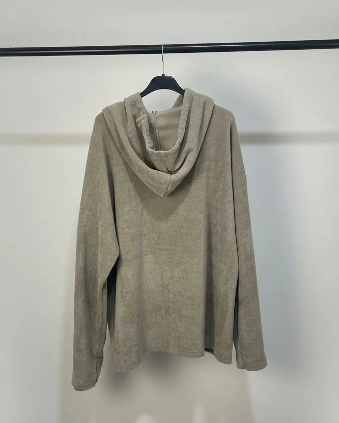 Pull confortable grande taille jusqu’au 54 avec capuche