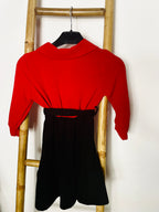 Robe Rouge & Noire Enfant – Élégance & Confort